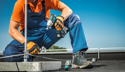 Installing Lightning Rods