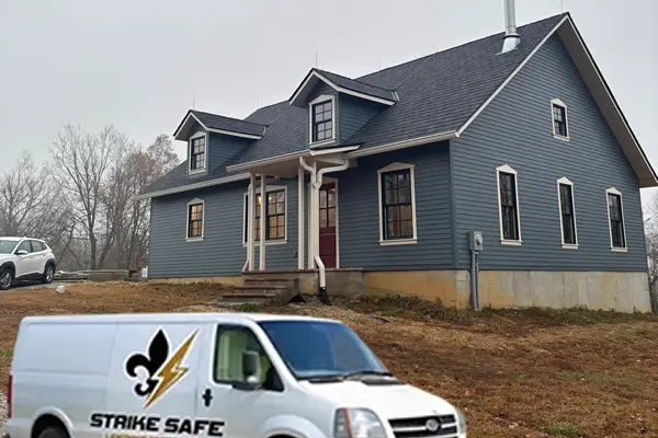 Home with lightning protection Home with lightning protection