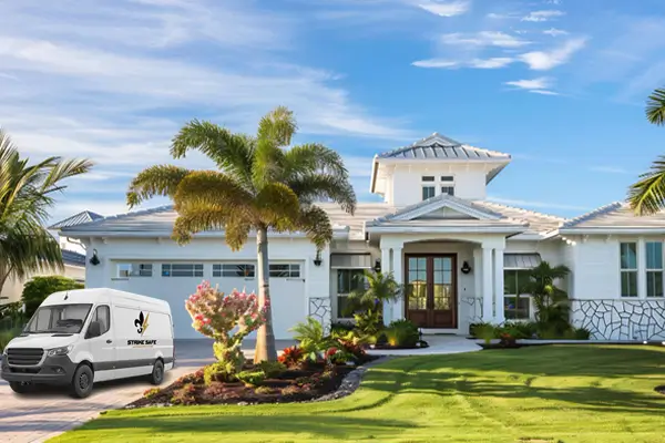 Lightning Protection Rods on Home