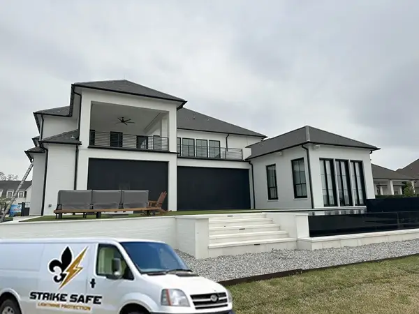 Install Lightning Protection Rods