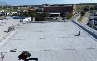 Lightning Protection Rod Installed on Flat Roof