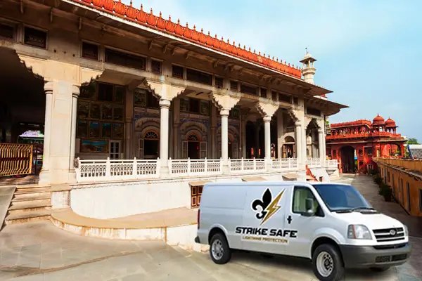 Lightning Rods for a Temple in Florida