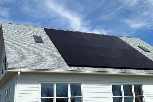 Installing lightning rods on solar roofs