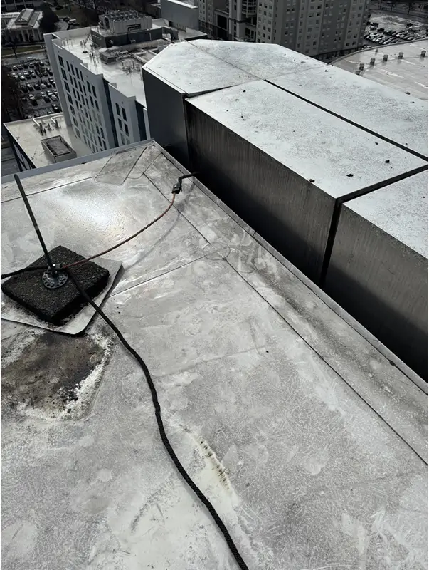 Lightning Rods being connected