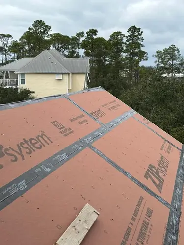 Installing lightning rods during new construction